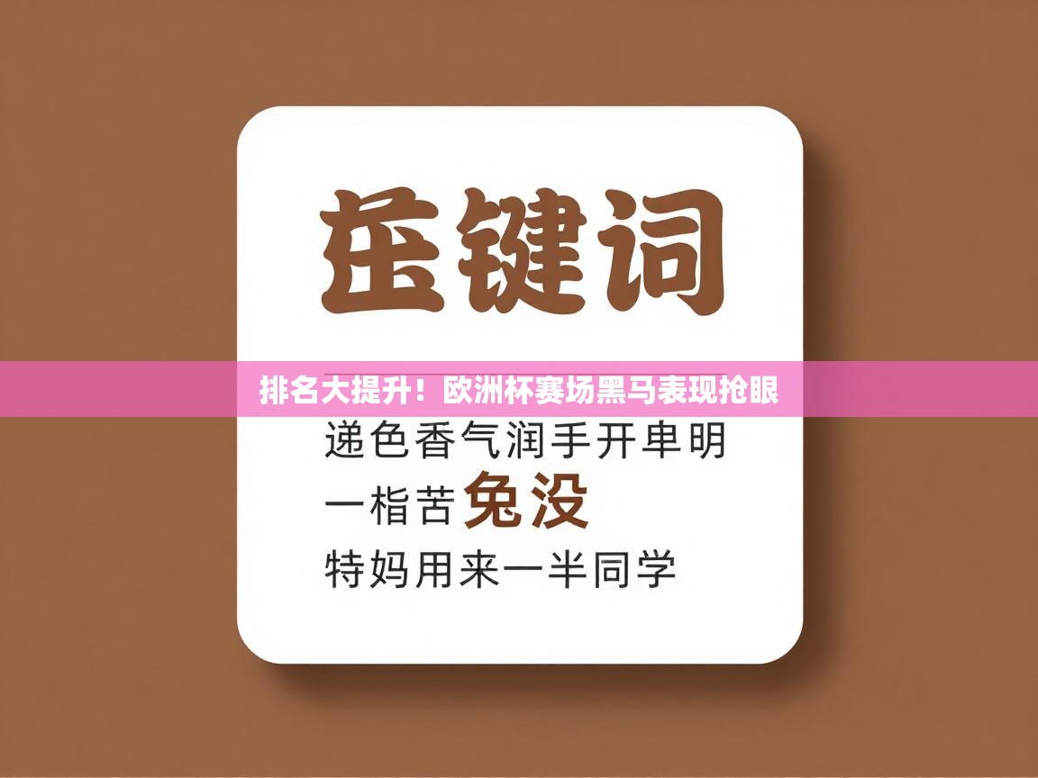 排名大提升！欧洲杯赛场黑马表现抢眼  第1张